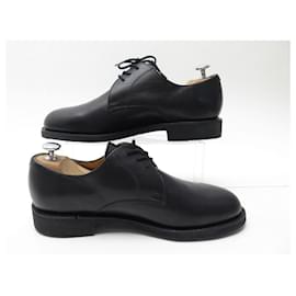 Paraboot-NINE PARABOOT DERBY SHOES 8 41 BLACK LEATHER NEW BLACK LEATHER SHOES-Black