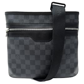 Louis Vuitton-NEW LOUIS VUITTON THOMAS BAG DAMIER GRAPHITE CANVAS BANDOULIERE N58028-Dark grey