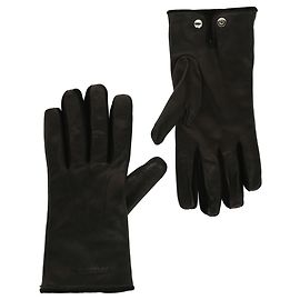 Luvas de couro Burberry Preto