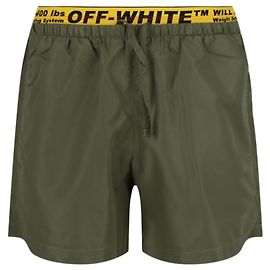 Off White Short de bain classique Indus Off-White Vert