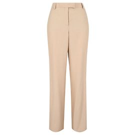 Salvatore Ferragamo Wool Tailored Trousers Brown