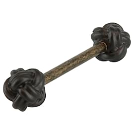 Bottega Veneta-Bottega Veneta Intrecciato Knot Keychain-Golden,Metallic