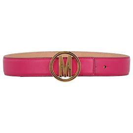 Cinturón Moschino Circle M Rosa