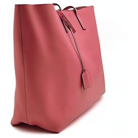 Saint Laurent-Borsa shopper Saint Laurent con pochette in pelle rosa-Rosa
