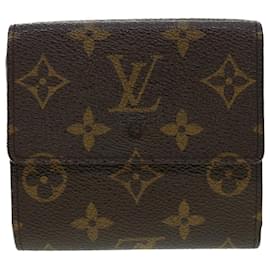 Louis Vuitton-Carteira LOUIS VUITTON Porte Monnaie Billets Cartes Crdit M61652 LV Auth yk6866b-Monograma