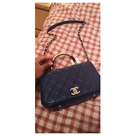 Chanel-Handbags-Navy blue
