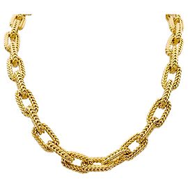 inconnue Collier or jaune maille forçat. Autre