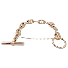 inconnue-Navy mesh bracelet, Pink gold.-Other