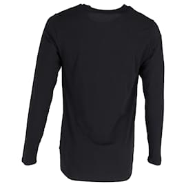 Tom Ford-Tom Ford Long Sleeve T-shirt in Black Cotton-Black