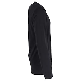 Tom Ford-Tom Ford Long Sleeve T-shirt in Black Cotton-Black