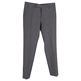 Tom Ford-Tom Ford Check Trousers in Grey Wool-Grey