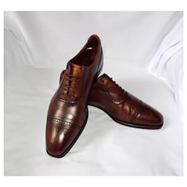 Autre Marque-CROCKETT AND JONES WESTFIELD BROWN OXFORD SHOE-Brown