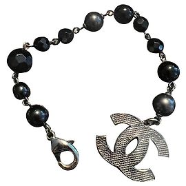Chanel Armband Schwarz Metall Schwarz