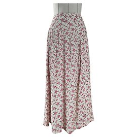 Jupe SéZane Tabata Imprimé Roses Viscose Taille 36 Multicolore