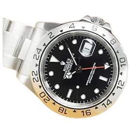 Rolex-ROLEX EXPLORERII Réf.16570 Cadran noir série A Mens-Argenté