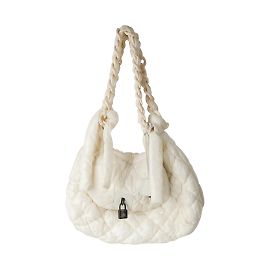 Ermanno Scervino Quilted Shoulder Bag Eggshell
