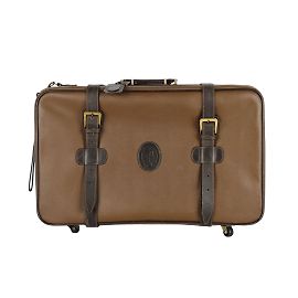 Valise en cuir vintage Trussardi Marron