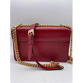 John Galliano-JOHN GALLIANO  Handbags T.  Leather-Red