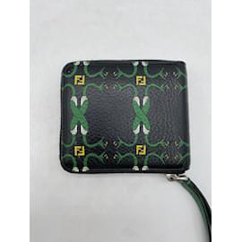 Wallets & purses Fendi - Bad Bugs leather bifold wallet