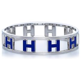 Hermès-Bracelet Hermès Bleu Rondo Ash H-Bleu