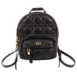 Dior Black Mini Dioramour Cannage Backpack Black