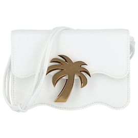 Borsa a tracolla Palm Angels Palm Beach Bianco