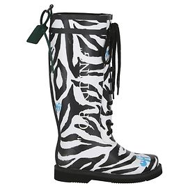 Off White Off-White Zebra Print Rain Boots Multiple colors