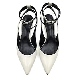 Louis Vuitton-Zapatos de salón de mujer Louis Vuitton en piel blanca (UE37)-Blanco