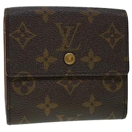 Louis Vuitton-LOUIS VUITTON Porte Monnaie Billets Cartes Crdit Wallet M61652 LV Auth 41739-Monograma