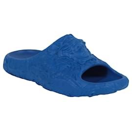 Versace-Versace Molded Barocco Pool Slide-Blue