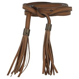 Bottega Veneta Fringe Leather Belt Brown