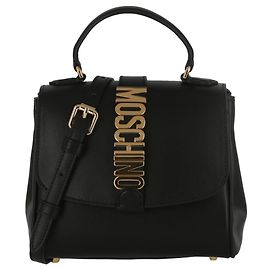Borsa a tracolla con cintura con logo Moschino Nero