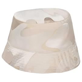 Lanvin-Lanvin Reversible Camo Print Bucket Hat-Beige