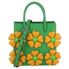 Moschino bolsa de ombro com decalque de girassol Verde