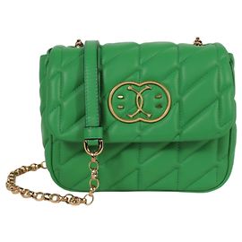 Bolsa transversal acolchoada Smiley® forrada com Moschino Verde