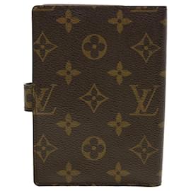 Louis Vuitton-LOUIS VUITTON Monogramm Agenda PM Tagesplaner Cover R.20005 LV Auth am4278-Monogramm