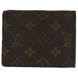 Louis Vuitton-LOUIS VUITTON Billetes Porte con monograma 9 Cartes Credit Wallet M60930 LV Auth 41564-Otro