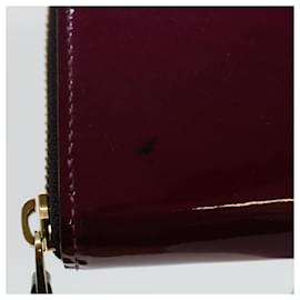 Louis Vuitton-LOUIS VUITTON Vernis Portefeuille Miroir Wallet Amarante Magenta M64403 LV 41689-Other