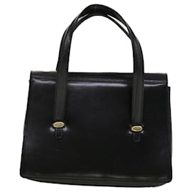 Bally-BALLY Shoulder Bag Leather Black Auth bs5200-Black