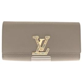 Louis Vuitton-Louis Vuitton Portefeuille capucines-Beige