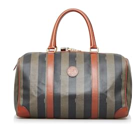 Fendi-Sac Boston Fendi Pequin Boston-Marron