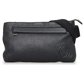 Schwarze Soho-Gürteltasche von Gucci Schwarz