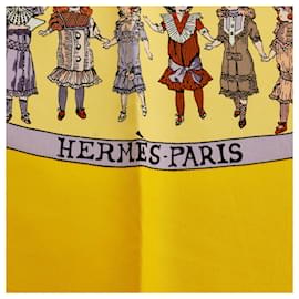 Hermès-Hermes Yellow Hello Dolly Silk Scarf-Multiple colors,Yellow