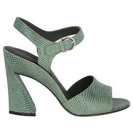 Salvatore Ferragamo Aede Ledersandalen Grün