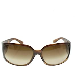 Chanel-CHANEL Sunglasses Brown CC Auth 41225-Brown