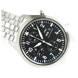 IWC-IWC Pilot's watch Chronograph black Dial Bracelet Specification Mens-Silvery