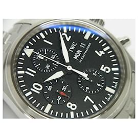 IWC-IWC Pilot's watch Chronograph black Dial Bracelet Specification Mens-Silvery