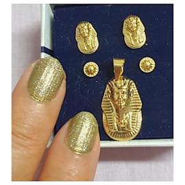 Autre Marque-adorno de oro 18 quilates : hebillas + colgante-Dorado