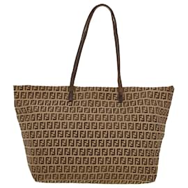 Fendi-fendi Zucchino Canvas Tote Bag brown 2454 8BH025 023 Auth rd5040-Brown