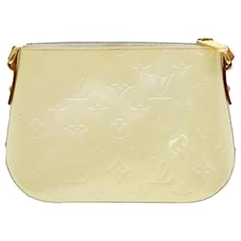 Louis Vuitton-Bolsa de ombro LOUIS VUITTON Monograma Vernis Minna Street Perle M91509 Autenticação5196-Outro